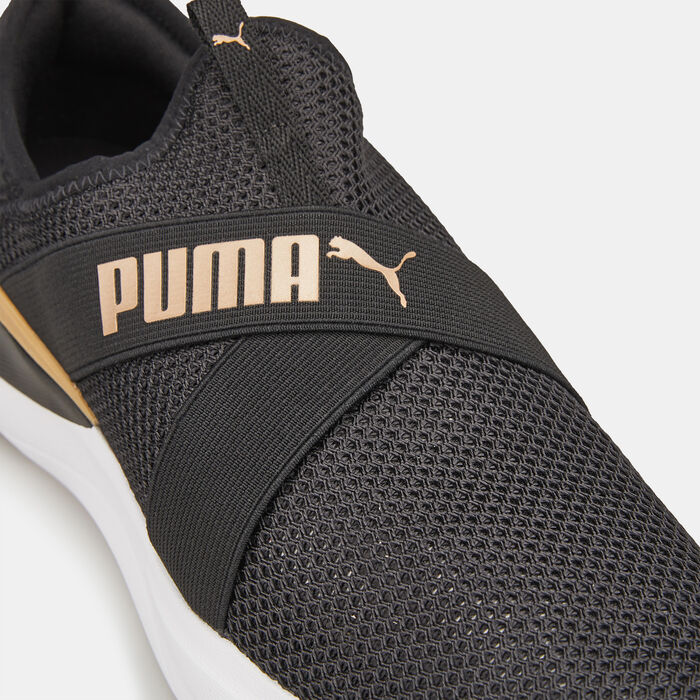PUMA Women's SOFTRIDE Harmony Running Slip-On Shoes Black image number 4