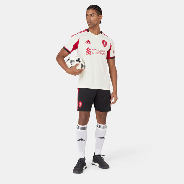 adidas Men's Liverpool 25/26 Away Replica Football Shorts Black adidas Men's Liverpool 25/26 Away Replica Football Shorts Black image number 2