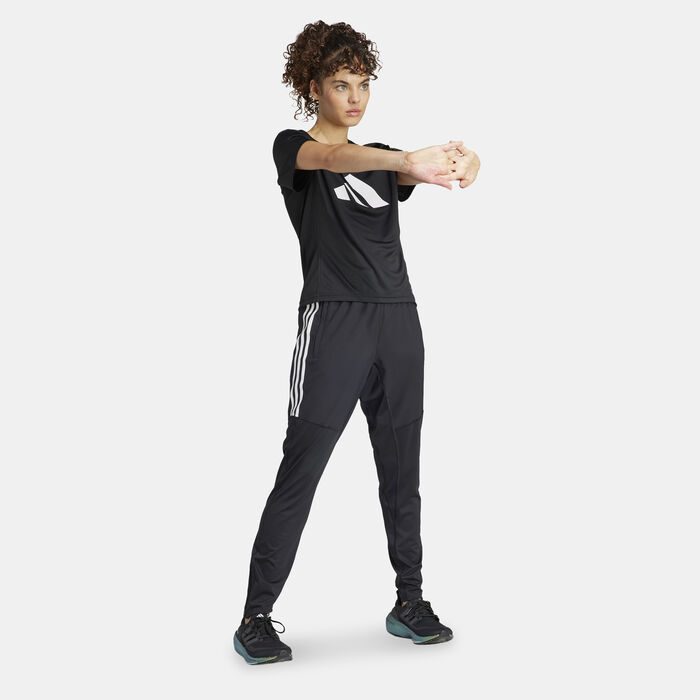 adidas Women's Own the Run 3-Stripes Joggers Black adidas Women's Own the Run 3-Stripes Joggers Black image number 2