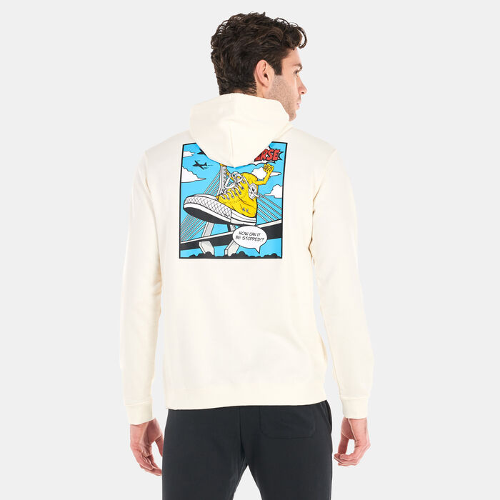 Converse Men's Shoe Hero Hoodie White Converse Men's Shoe Hero Hoodie White image number 1