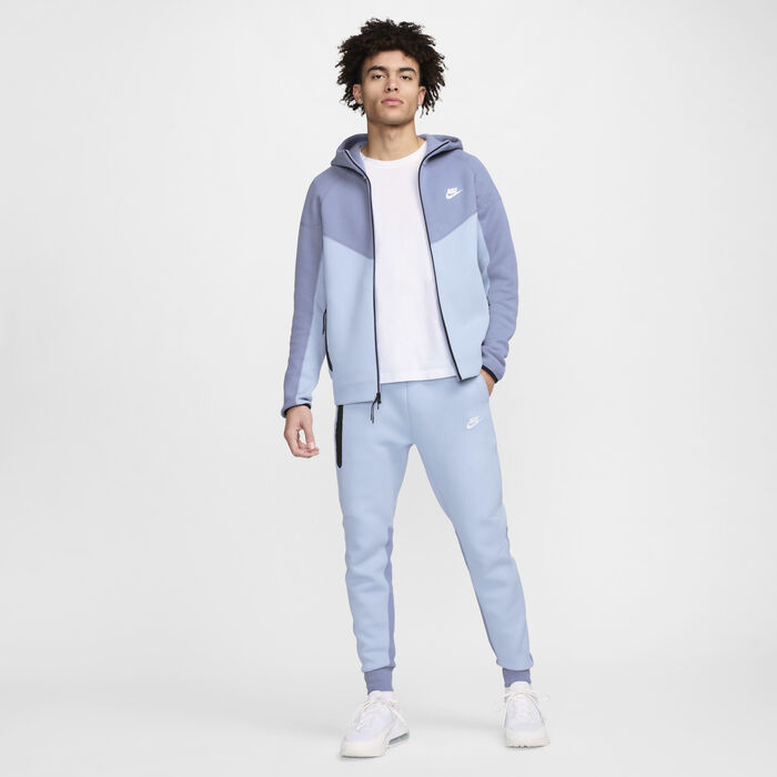 Nike Men's Sportswear Tech Fleece Windrunner Full-Zip Hoodie Blue Nike Men's Sportswear Tech Fleece Windrunner Full-Zip Hoodie Blue image number 8