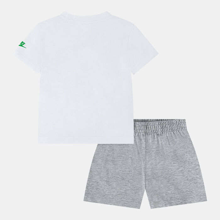 Nike Kids' Sportswear AYG Jersey and Shorts Set Grey Nike Kids' Sportswear AYG Jersey and Shorts Set Grey image number 1