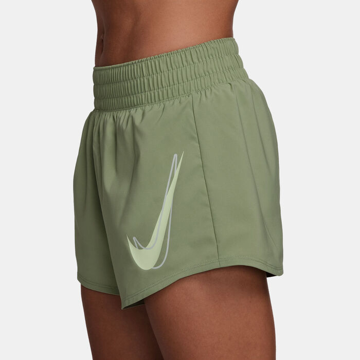 Nike Women's One Swoosh Dri-FIT Running Shorts Green image number 2