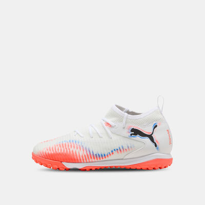 PUMA Kids' FUTURE 8 MATCH Turf Ground Football Shoes White