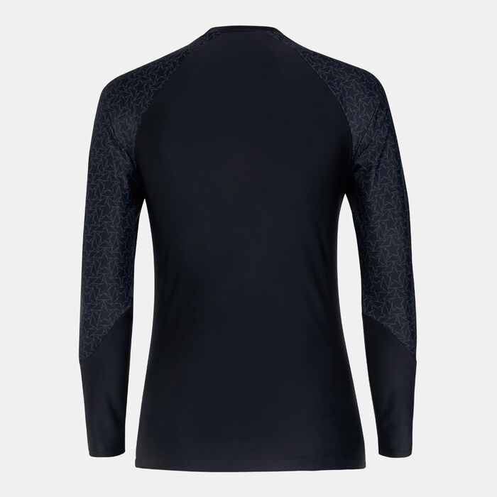 Speedo Women's Boomstar Long Sleeves Rash Top Black Speedo Women's Boomstar Long Sleeves Rash Top Black image number 1