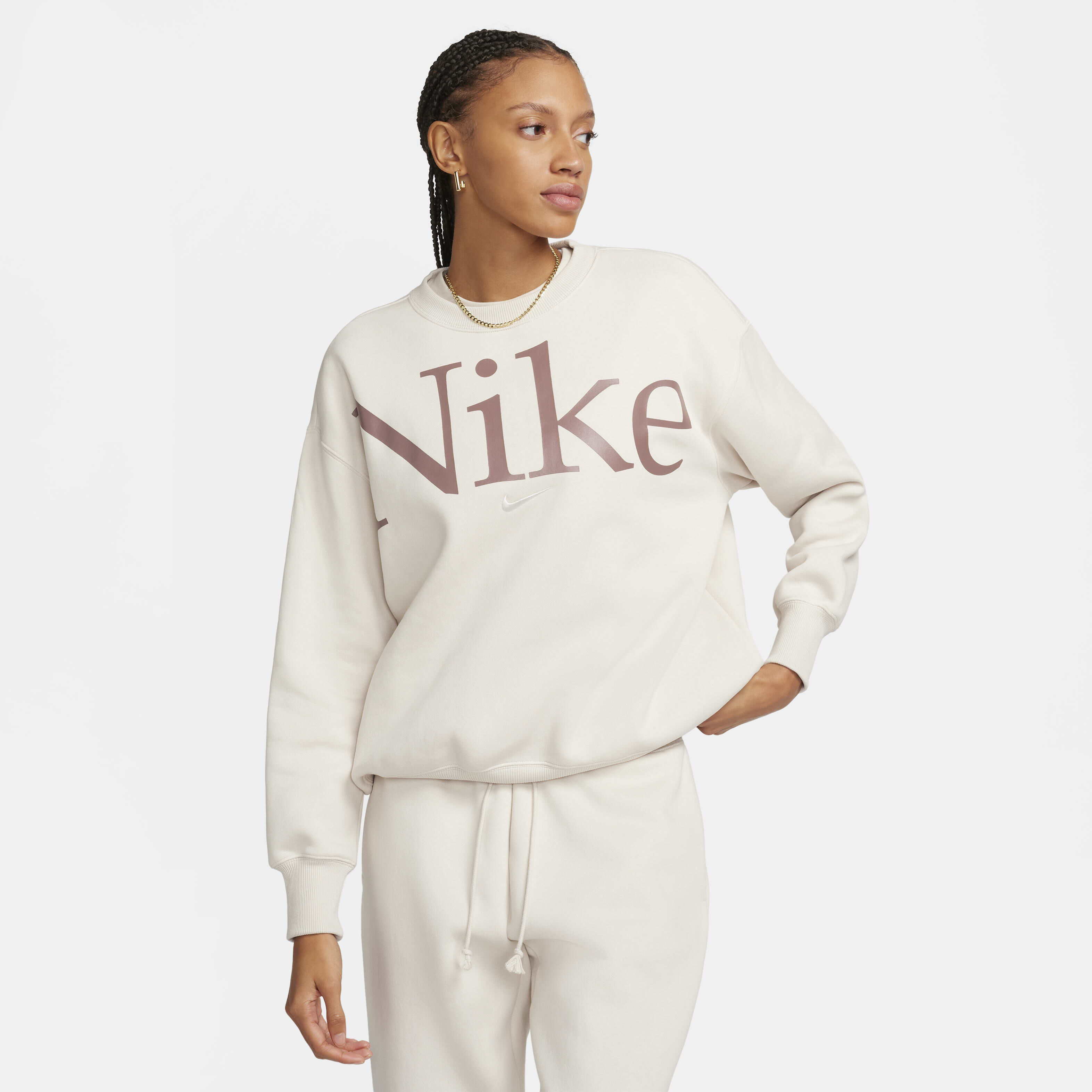 Shop Nike Women's Sportswear Phoenix Fleece Oversized Logo