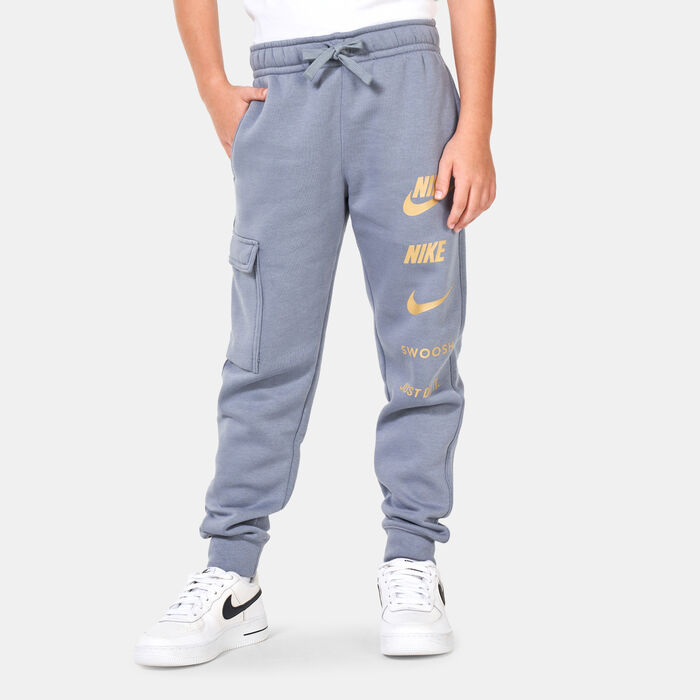 Nike Kids' Sportswear Fleece Cargo Joggers (Older Kids) Grey Nike Kids' Sportswear Fleece Cargo Joggers (Older Kids) Grey image number 0
