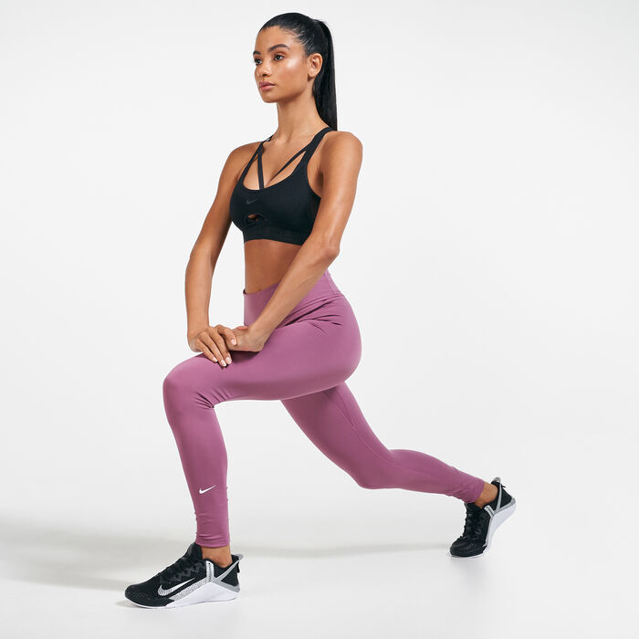 Nike Women's One Dri-FIT Training Leggings Pink image number 2
