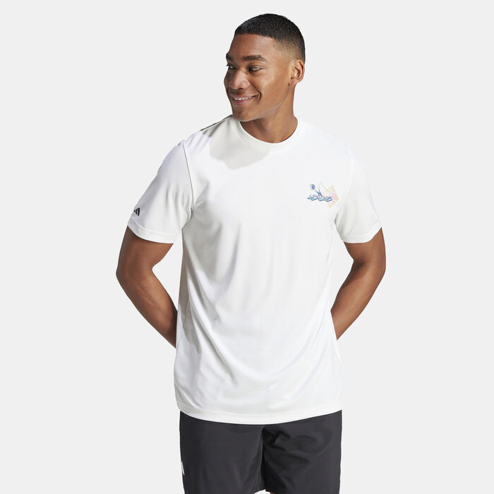 adidas Men's Court Sport Graphic T-Shirt White adidas Men's Court Sport Graphic T-Shirt White image number 0