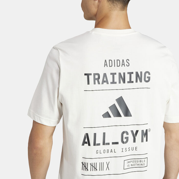adidas Men's AEROREADY All-Gym Training T-Shirt Green adidas Men's AEROREADY All-Gym Training T-Shirt Green image number 4