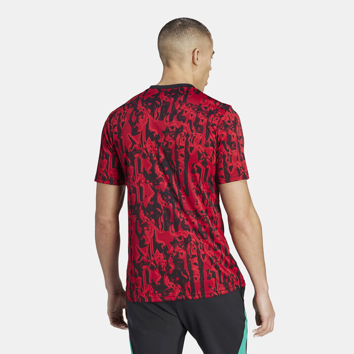 adidas Men's Manchester United Pre-Match Football Jersey Red adidas Men's Manchester United Pre-Match Football Jersey Red image number 1