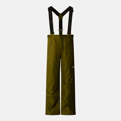 The North Face Kids' Snowquest Suspender Pants Green