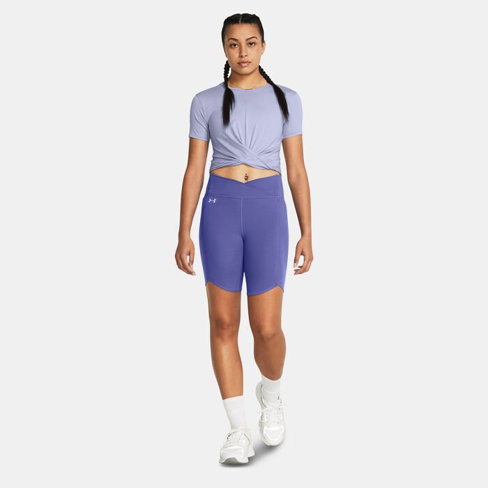 Under Armour Women's Motion Crossover Crop Top Purple Under Armour Women's Motion Crossover Crop Top Purple image number 2