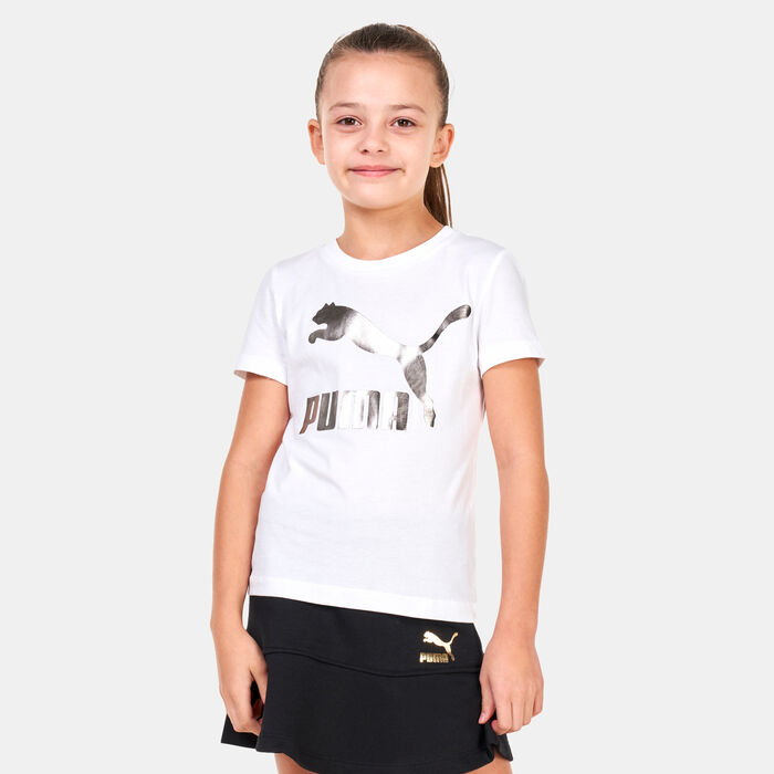 PUMA Kids' Classics Logo T-Shirt White PUMA Kids' Classics Logo T-Shirt White image number 0