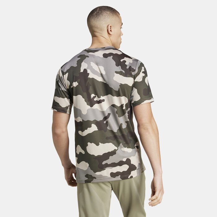 adidas Men's Train Essentials Camo Training T-Shirt Multi-Color adidas Men's Train Essentials Camo Training T-Shirt Multi-Color image number 1