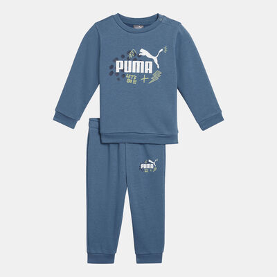 PUMA Kids' Essential+ Sweatshirt and Joggers Set Blue PUMA Kids' Essential+ Sweatshirt and Joggers Set Blue