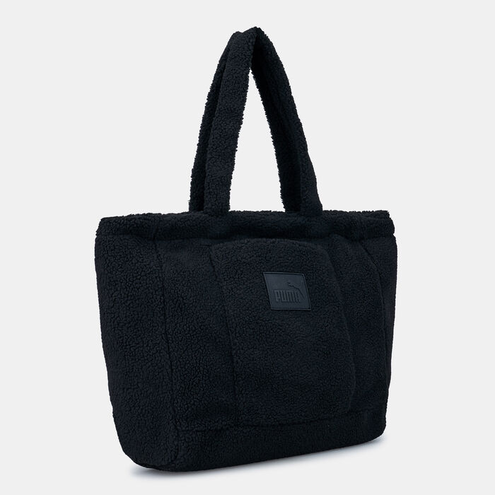 PUMA Women's Core Sherpa Tote Bag Black PUMA Women's Core Sherpa Tote Bag Black image number 2