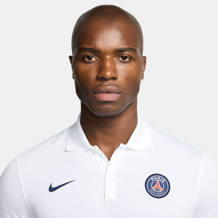 Nike Men's Paris Saint-Germain Dri-FIT Football Polo Shirt White Nike Men's Paris Saint-Germain Dri-FIT Football Polo Shirt White image number 2