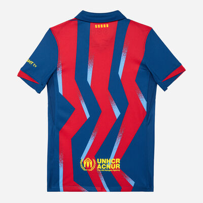 Nike Kids' FC Barcelona Fourth Replica Football Jersey Blue