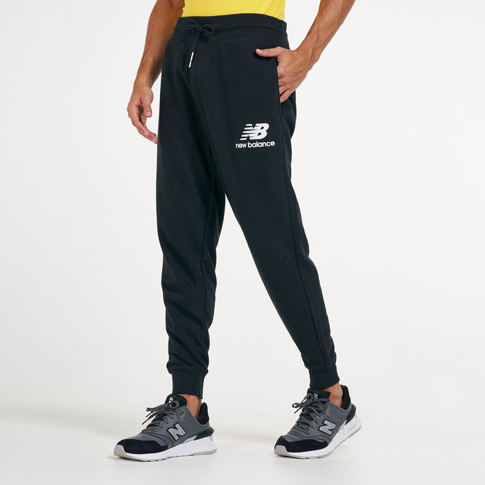 New Buy -SSS Sweatpants Essentials KSA Black Logo Men\'s in Stacked Balance