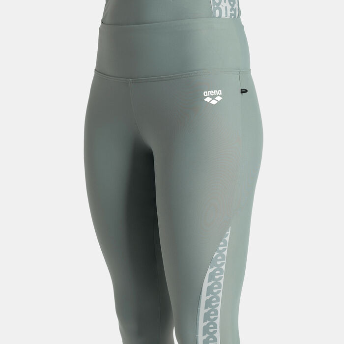 Arena Women's Modesty 3/4 Swimming Leggings Multi-Color image number 4