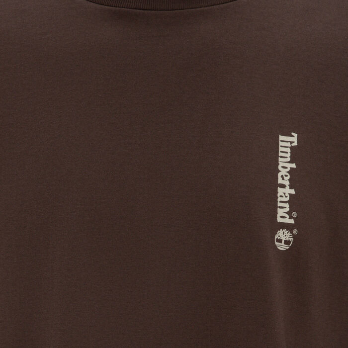 Timberland Men's Illustrated Wood Long Sleeve Graphic T-Shirt Brown Timberland Men's Illustrated Wood Long Sleeve Graphic T-Shirt Brown image number 2