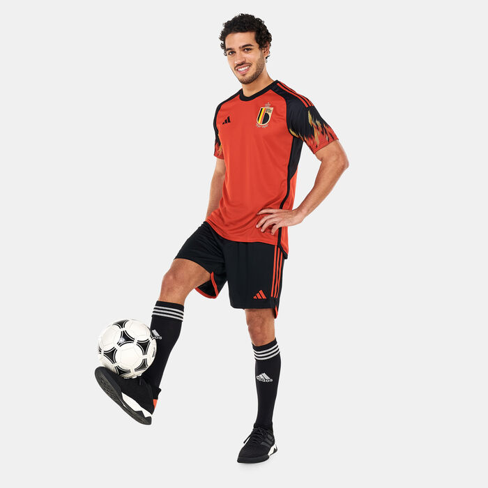adidas Men's Belgium Stadium Home Shorts - 2022 Black image number 2