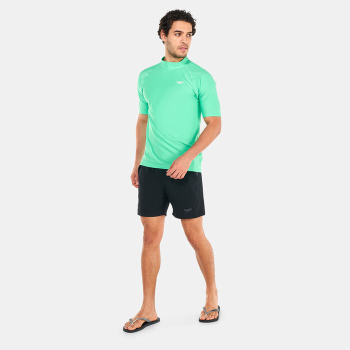 Speedo Men's Swim Rashguard Green image number 2