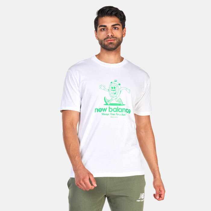 New Balance Men's Essentials Always Time T-Shirt White New Balance Men's Essentials Always Time T-Shirt White image number 0