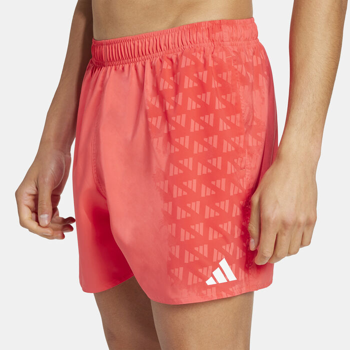 adidas Men's Water Reactive Printed Swimming Shorts Red image number 3