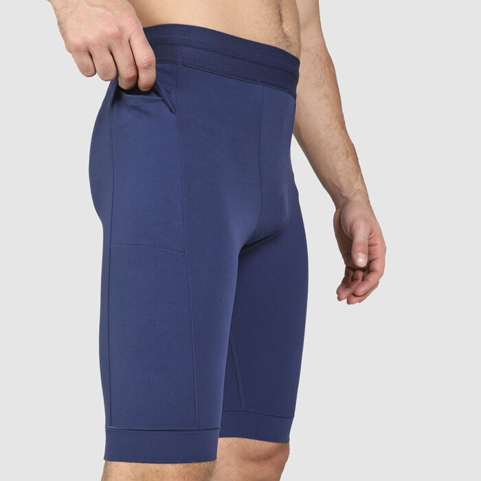 Nike Men's Dri-FIT Infinalon Yoga Shorts Blue Nike Men's Dri-FIT Infinalon Yoga Shorts Blue image number 3