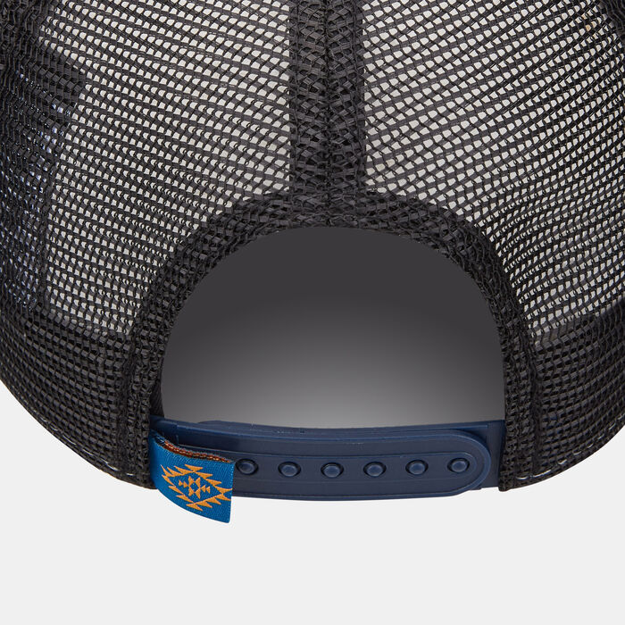 New Era Men's Tattoo Pack A-Frame Trucker Cap Blue New Era Men's Tattoo Pack A-Frame Trucker Cap Blue image number 1