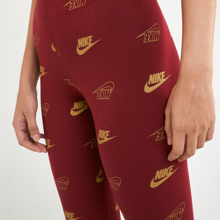 Nike Women's Sportwear Shine Leggings Red image number 3