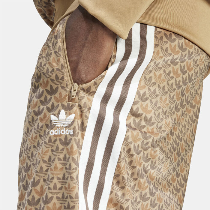 adidas Originals Men's Classic Monogram Track Pants Brown adidas Originals Men's Classic Monogram Track Pants Brown image number 3