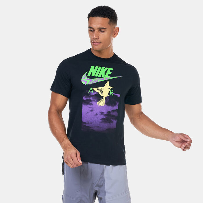 Nike Men's Sportswear Air Printed T-Shirt Black Nike Men's Sportswear Air Printed T-Shirt Black image number 0