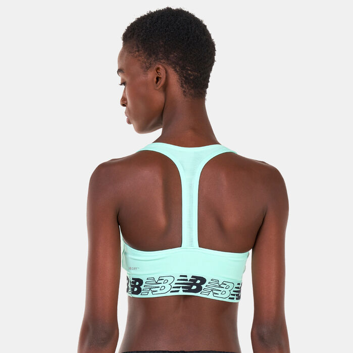 New Balance Women's 3.0 Pace Sports Bra Black New Balance Women's 3.0 Pace Sports Bra Black image number 1