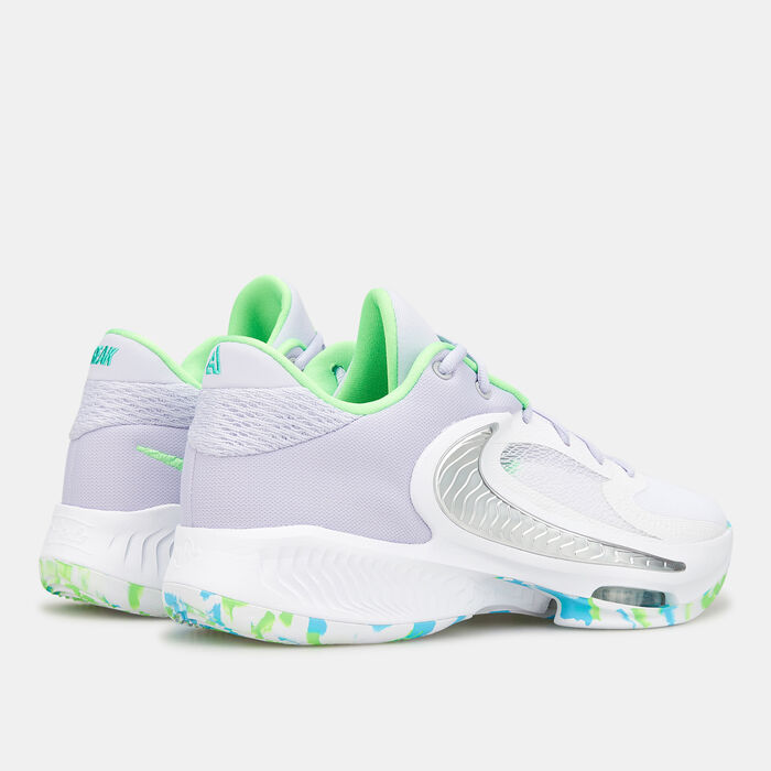 Nike Men's Zoom Freak 4 Basketball Shoe White image number 3