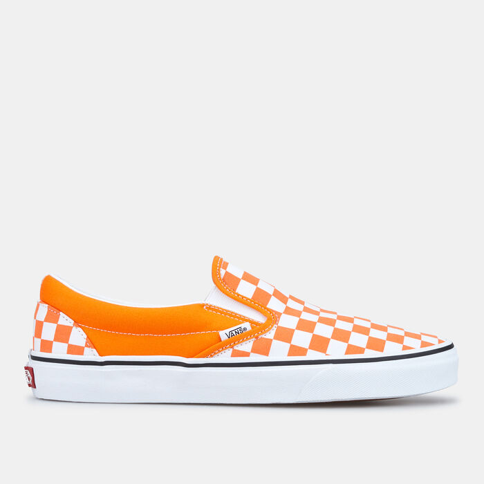 Vans Checkerboard Classic Slip-On Unisex Shoe Orange Vans Checkerboard Classic Slip-On Unisex Shoe Orange image number 0