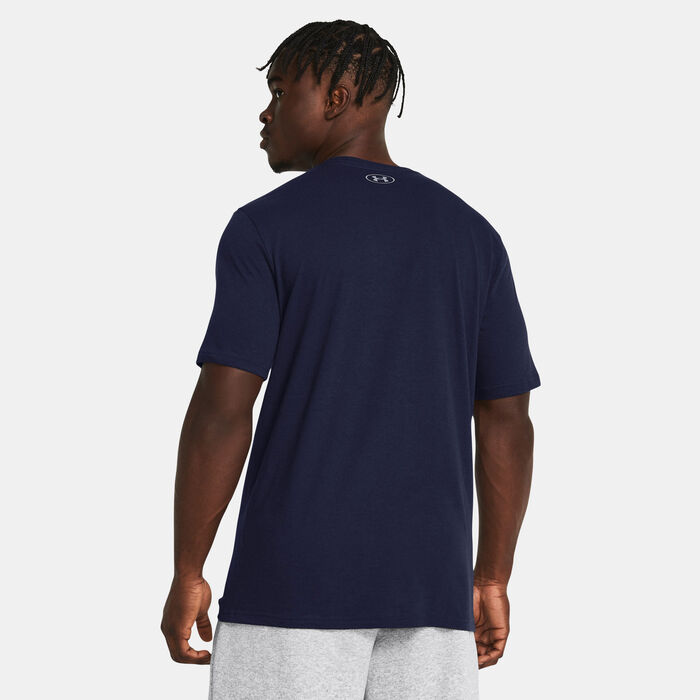Under Armour Men's Foundation T-Shirt Blue Under Armour Men's Foundation T-Shirt Blue image number 1