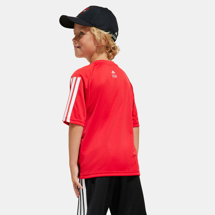 adidas Kids' Marvel Spider-Man T-Shirt Red adidas Kids' Marvel Spider-Man T-Shirt Red image number 1
