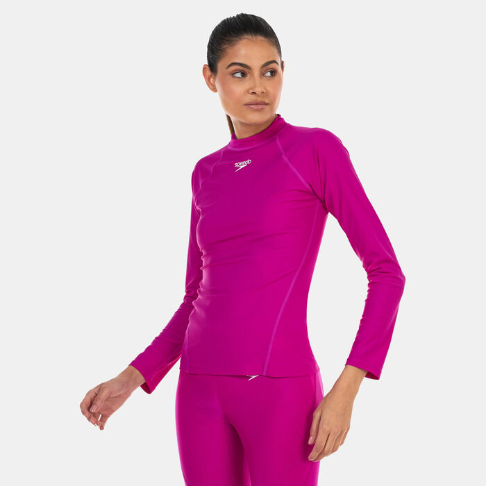 Speedo Women's Long Sleeve Rashguard Purple image number 0