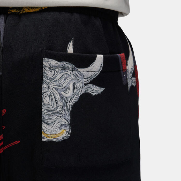 Jordan Men's Brooklyn Printed Sweatpants Black image number 4