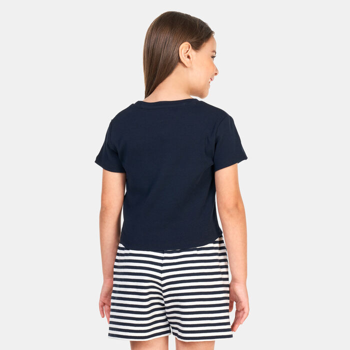 Tommy Hilfiger Kids' Varsity Rib T-Shirt (Older Kids) Blue Tommy Hilfiger Kids' Varsity Rib T-Shirt (Older Kids) Blue image number 1