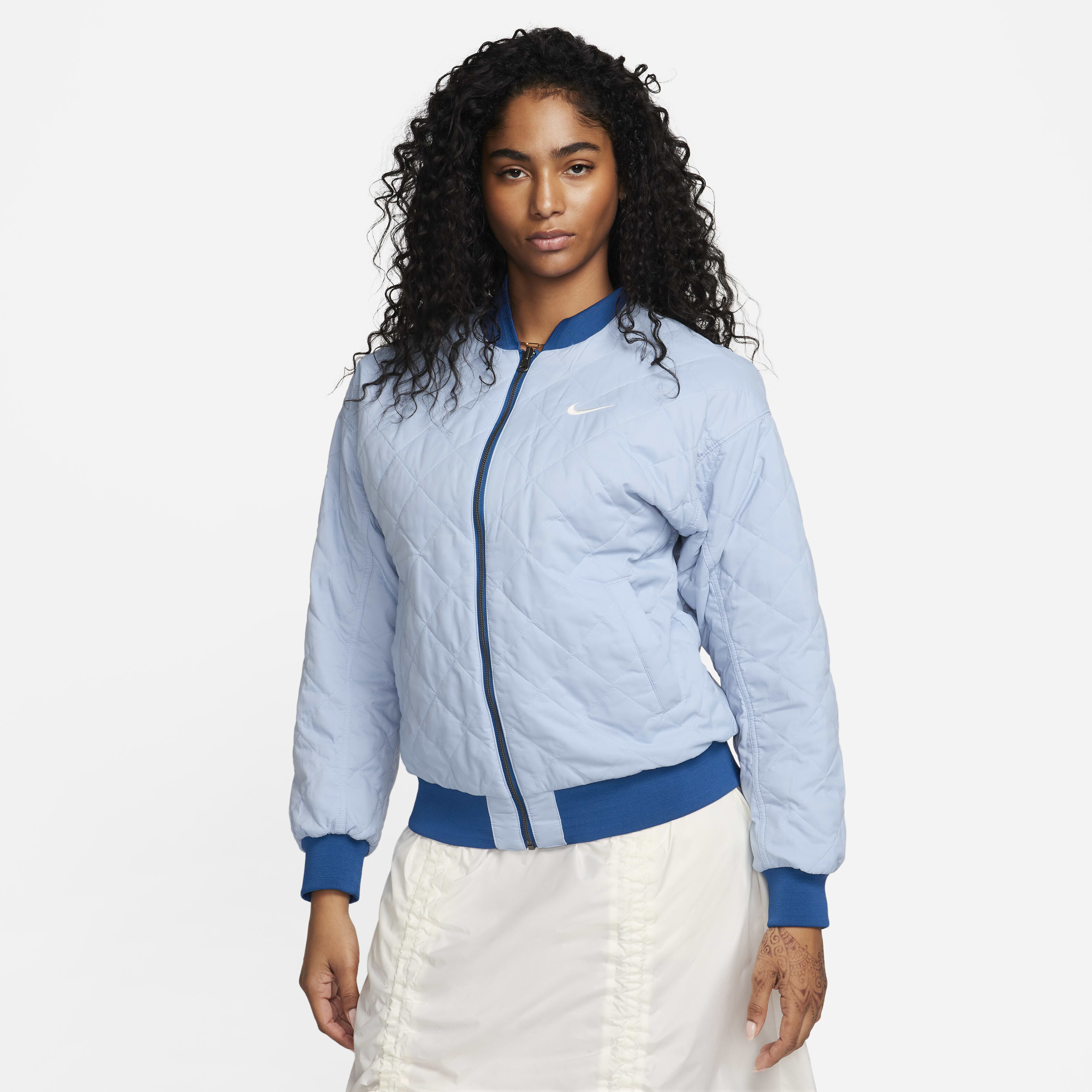 Shop Nike Women's Sportswear Reversible Varsity Bomber