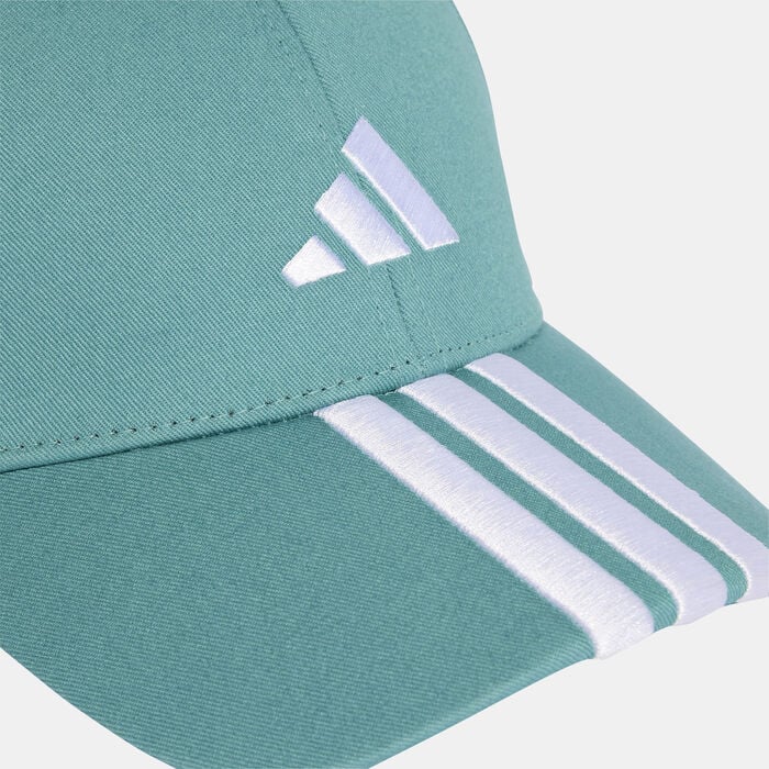 adidas Men's 3-Stripes Baseball Cap Green adidas Men's 3-Stripes Baseball Cap Green image number 2