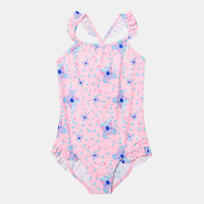 Speedo Kids' Koko Koala Allover Thinstrap Swimsuit Purple