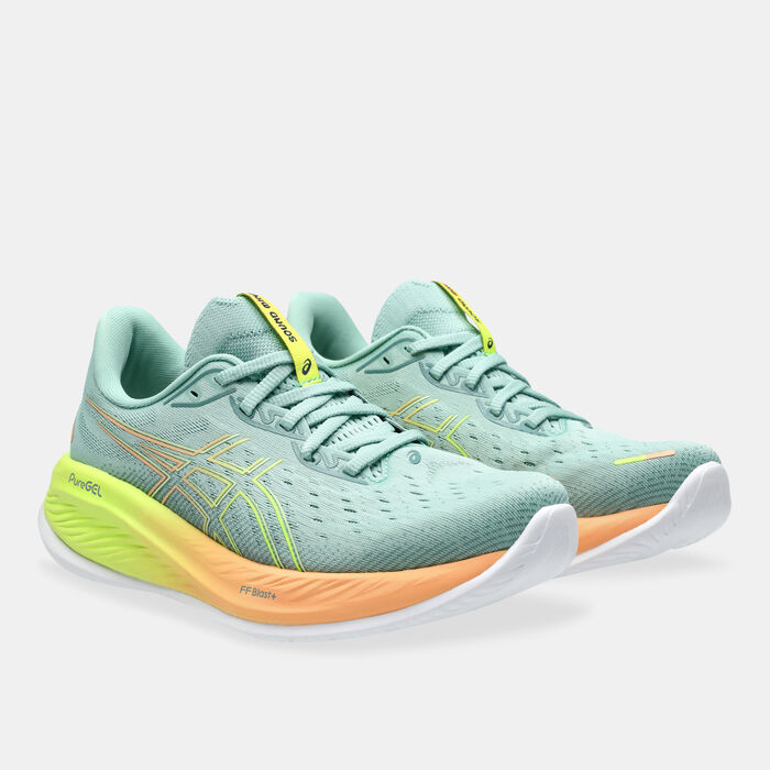 ASICS Women's GEL-CUMULUS 26 Paris Running Shoes Green image number 1