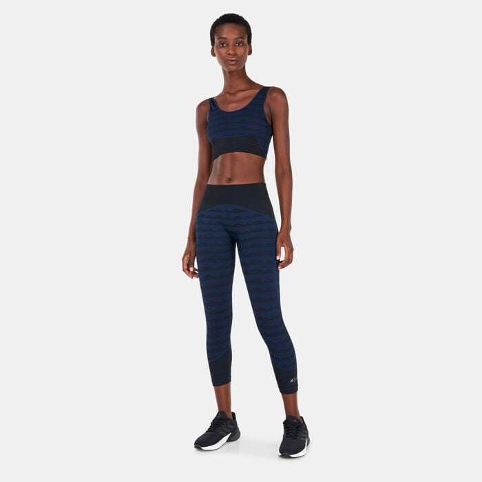 adidas Women's Marikkemo Aeroknit 7/8 Leggings Blue adidas Women's Marikkemo Aeroknit 7/8 Leggings Blue image number 2