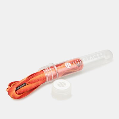TUBELACES White Flat Sundowner Pack Orange