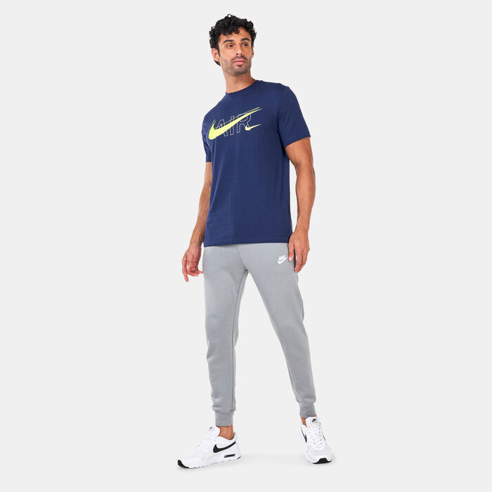 Nike Men's Sportwear Air Print T-Shirt Blue image number 2